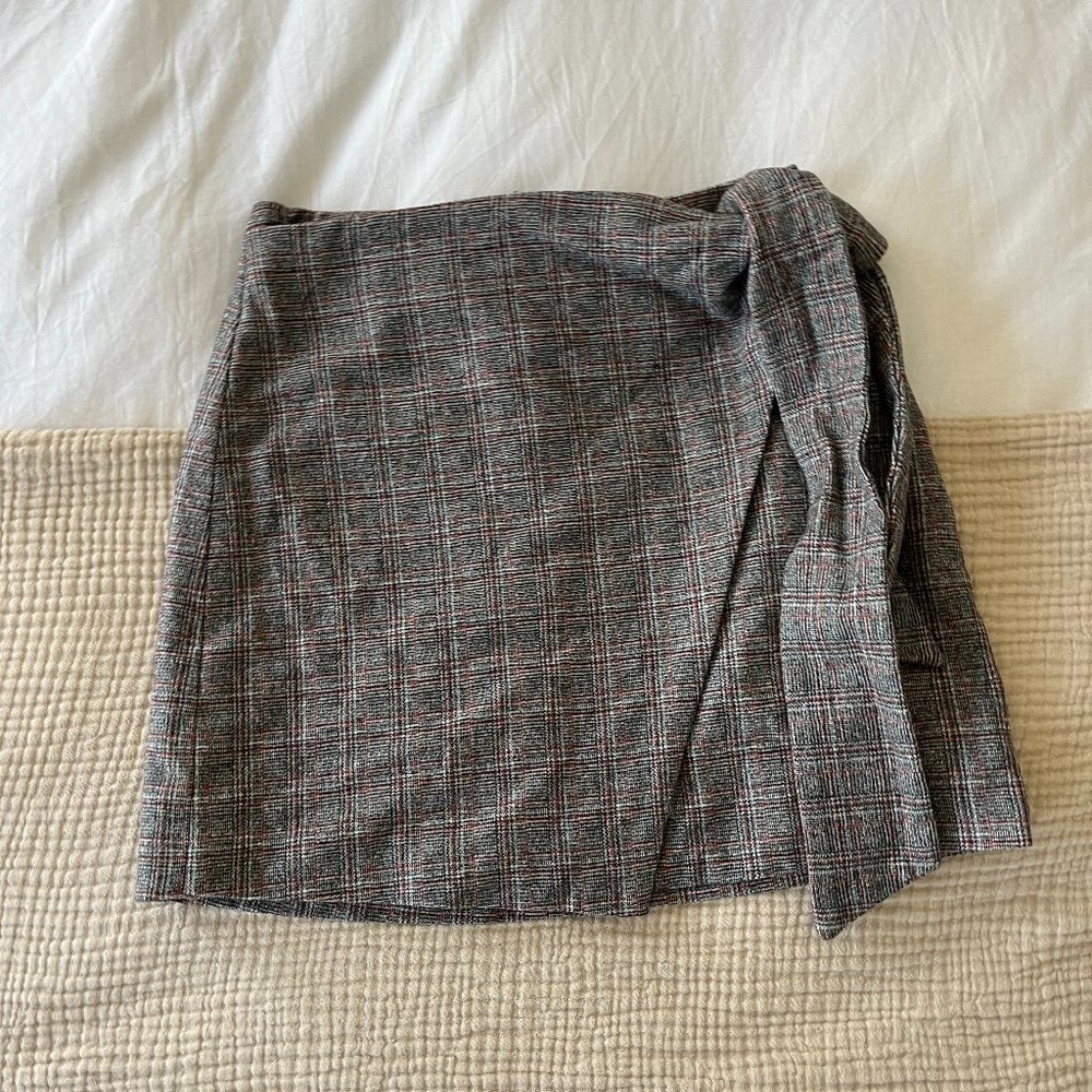 Aritzia Wilfred Wool Wrap Front Mini Skirt